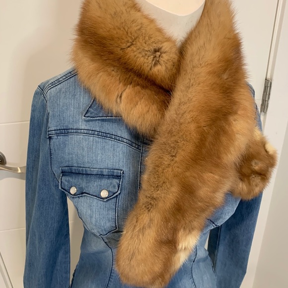 Vintage red fox fur stole scarf collar ‼️ - Picture 1 of 12